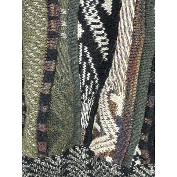 Bachrach Knit 3D Textured Sweater Cosby Biggie Style Earth Tones Mens Size Large - Picture 9 of 16